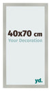 Bilderrahmen 40x70cm Silber Matt MDF Bologna Vorne Messe | Yourdecoration.at