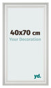 Bilderrahmen 40x70cm Weiss Gewischt MDF Lazio Vorne Messe | Yourdecoration.at