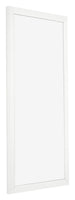 Bilderrahmen 40x70cm Weiss Hochglanz MDF Bologna Vorne Schrag | Yourdecoration.at