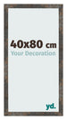 Bilderrahmen 40x80 cm Oxidiertes Metall MDF Bologna Vorne Messe | Yourdecoration.at