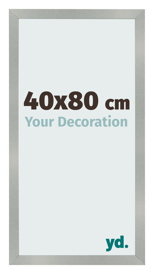 Bilderrahmen 40x80cm Aluminium Gebürstet MDF Bologna Vorne Messe | Yourdecoration.at