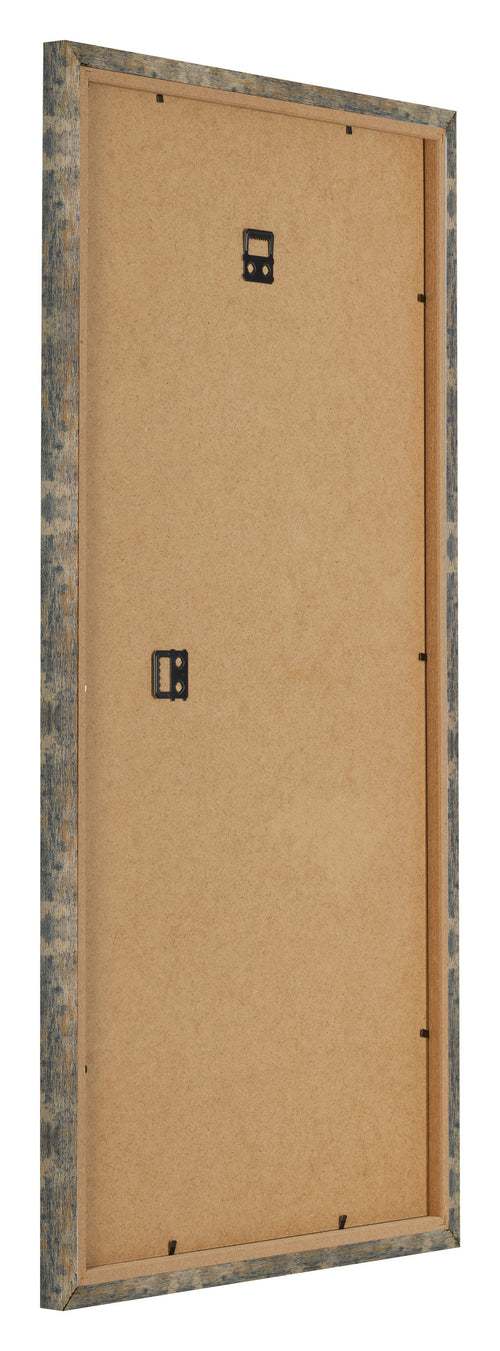 Bilderrahmen 40x80cm Blau Gold Meliert MDF Bologna Ruckseite Schrag | Yourdecoration.at
