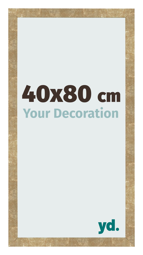 Bilderrahmen 40x80cm Gold Antik MDF Bologna Vorne Messe | Yourdecoration.at