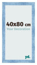 Bilderrahmen 40x80cm Hellblau Gewischt MDF Pisa Vorne Messe | Yourdecoration.at