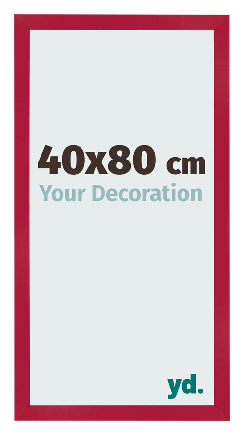 Bilderrahmen 40x80cm Rot MDF Bologna Vorne Messe | Yourdecoration.at