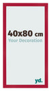 Bilderrahmen 40x80cm Rot MDF Bologna Vorne Messe | Yourdecoration.at