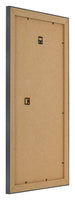 Bilderrahmen 40x80cm Schwarz Silber Poliert MDF Pisa Ruckseite Schrag | Yourdecoration.at