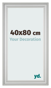Bilderrahmen 40x80cm Silber Matt MDF Lazio Vorne Messe | Yourdecoration.at