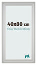 Bilderrahmen 40x80cm Silber Matt MDF Lazio Vorne Messe | Yourdecoration.at