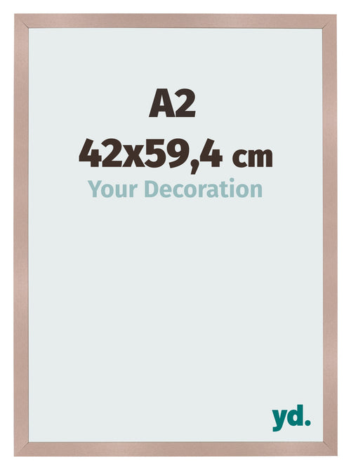 Bilderrahmen 42x59 4 cm A2 Altrosa MDF Bologna Vorne Messe | Yourdecoration.at