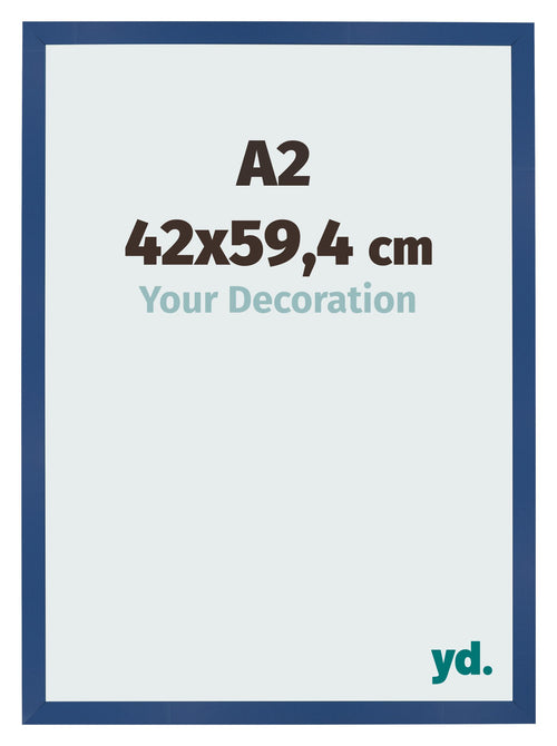 Bilderrahmen 42x59 4 cm A2 Dunkelblau MDF Bologna Vorne Messe | Yourdecoration.at