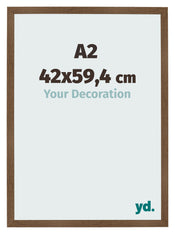Bilderrahmen 42x59 4 cm A2 Eiche Rustikal MDF Bologna Vorne Messe | Yourdecoration.at