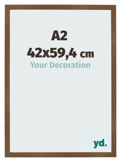 Bilderrahmen 42x59 4 cm A2 Eiche Rustikal MDF Bologna Vorne Messe | Yourdecoration.at