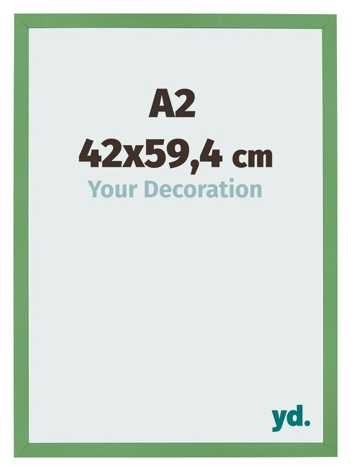 Bilderrahmen 42x59 4 cm A2 Grun MDF Bologna Vorne Messe | Yourdecoration.at