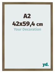 Bilderrahmen 42x59 4cm A2 Bronze Dekor MDF Bologna Vorne Messe | Yourdecoration.at
