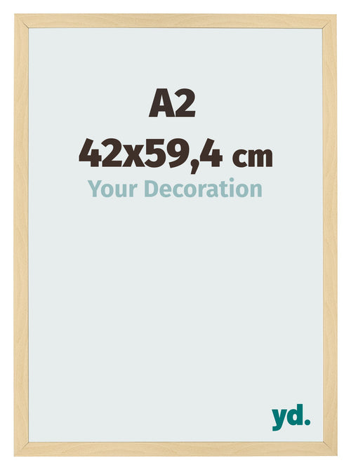 Bilderrahmen 42x59 4cm A2 Buche Dekor MDF Bologna Vorne Messe | Yourdecoration.at
