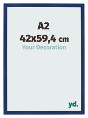 Bilderrahmen 42x59 4cm A2 Dunkelblau Gewischt MDF Bologna Vorne Messe | Yourdecoration.at