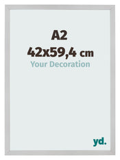 Bilderrahmen 42x59 4cm A2 Edelstahl MDF Bologna Vorne Messe | Yourdecoration.at
