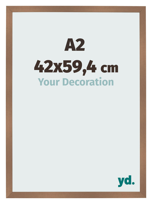 Bilderrahmen 42x59 4cm A2 Kupfer Dekor MDF Bologna Vorne Messe | Yourdecoration.at