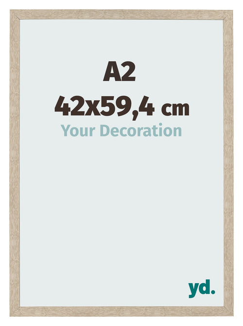 Bilderrahmen 42x59 4cm A2 Sonoma Eiche MDF Bologna Vorne Messe | Yourdecoration.at