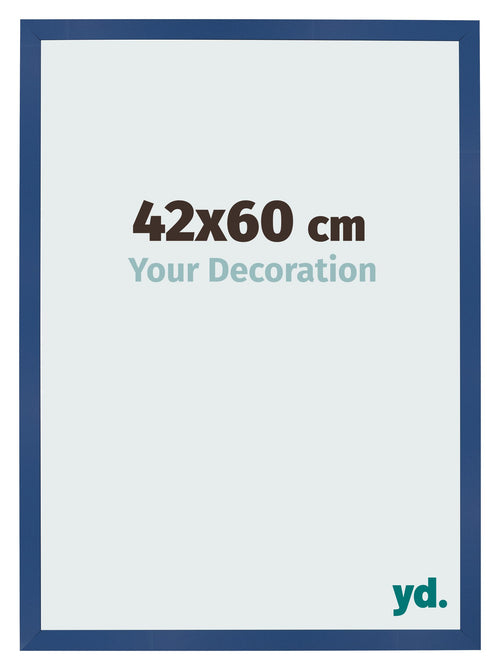Bilderrahmen 42x60 cm Dunkelblau MDF Bologna Vorne Messe | Yourdecoration.at