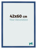 Bilderrahmen 42x60 cm Dunkelblau MDF Bologna Vorne Messe | Yourdecoration.at
