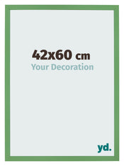 Bilderrahmen 42x60 cm Grun MDF Bologna Vorne Messe | Yourdecoration.at