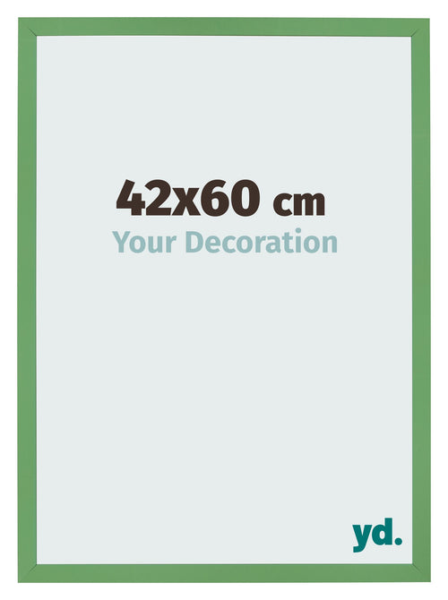 Bilderrahmen 42x60 cm Grun MDF Bologna Vorne Messe | Yourdecoration.at