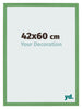 Bilderrahmen 42x60 cm Grun MDF Bologna Vorne Messe | Yourdecoration.at