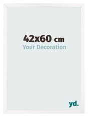 Bilderrahmen 42x60 cm Weiss Hochglanz MDF Bologna Vorne Messe | Yourdecoration.at