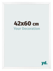 Bilderrahmen 42x60 cm Weiss Matt MDF Bologna Vorne Messe | Yourdecoration.at
