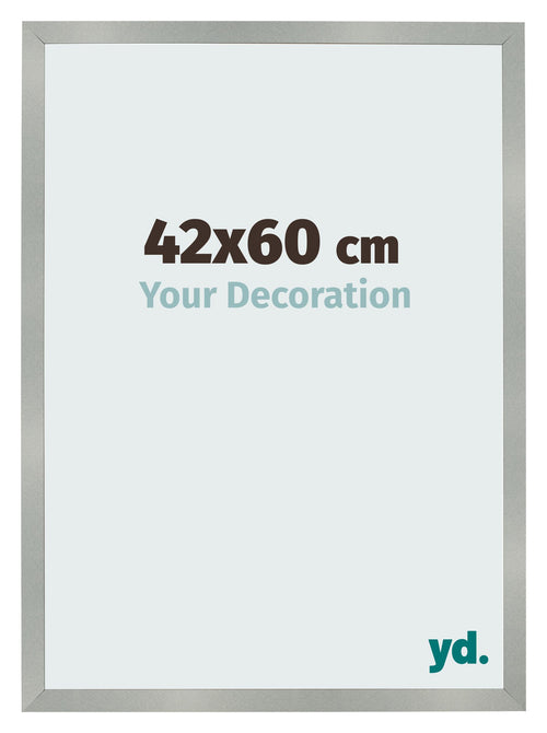 Bilderrahmen 42x60cm Aluminium Gebürstet MDF Bologna Vorne Messe | Yourdecoration.at