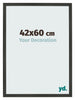 Bilderrahmen 42x60cm Antrazit MDF Bologna Vorne Messe | Yourdecoration.at