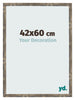 Bilderrahmen 42x60cm Blau Gold Meliert MDF Bologna Vorne Messe | Yourdecoration.at