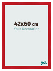 Bilderrahmen 42x60cm Rot MDF Pisa Vorne Messe | Yourdecoration.at