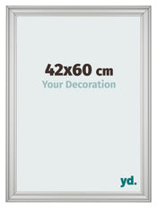 Bilderrahmen 42x60cm Silber Matt MDF Lazio Vorne Messe | Yourdecoration.at