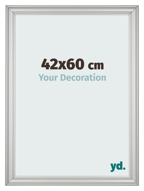 Bilderrahmen 42x60cm Silber Matt MDF Lazio Vorne Messe | Yourdecoration.at