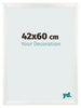Bilderrahmen 42x60cm Weiß Vintage MDF Pisa Vorne Messe | Yourdecoration.at