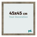 Bilderrahmen 45x45 cm Metall Vintage MDF Bologna Vorne Messe | Yourdecoration.at