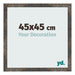 Bilderrahmen 45x45 cm Oxidiertes Metall MDF Bologna Vorne Messe | Yourdecoration.at