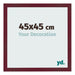Bilderrahmen 45x45 cm Weinrot Gewischt MDF Bologna Vorne Messe | Yourdecoration.at