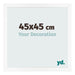 Bilderrahmen 45x45 cm Weiss Matt MDF Bologna Vorne Messe | Yourdecoration.at
