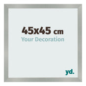 Bilderrahmen 45x45cm Aluminium Gebürstet MDF Bologna Vorne Messe | Yourdecoration.at
