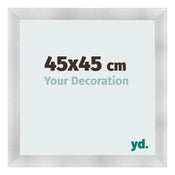 Bilderrahmen 45x45cm Aluminium Gebürstet MDF Pisa Vorne Messe | Yourdecoration.at