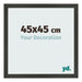 Bilderrahmen 45x45cm Antrazit MDF Bologna Vorne Messe | Yourdecoration.at