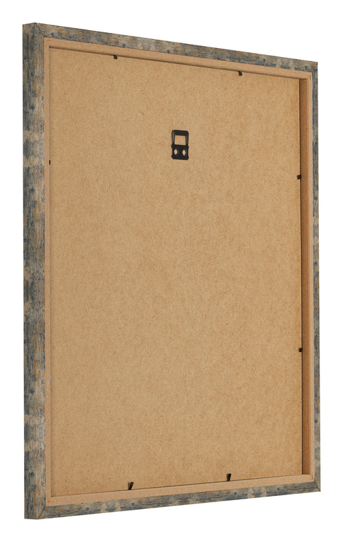 Bilderrahmen 45x45cm Blau Gold Meliert MDF Bologna Ruckseite Schrag | Yourdecoration.at