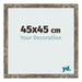 Bilderrahmen 45x45cm Blau Gold Meliert MDF Bologna Vorne Messe | Yourdecoration.at