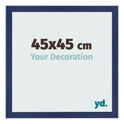 Bilderrahmen 45x45cm Dunkelblau Gewischt MDF Bologna Vorne Messe | Yourdecoration.at