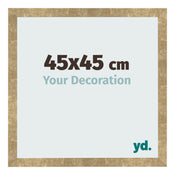 Bilderrahmen 45x45cm Gold Antik MDF Bologna Vorne Messe | Yourdecoration.at