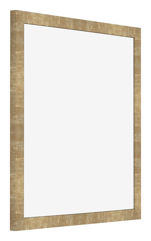 Bilderrahmen 45x45cm Gold Antik MDF Bologna Vorne Schrag | Yourdecoration.at